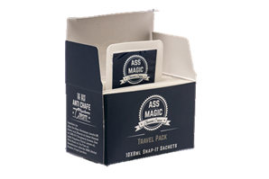 Ass Magic is an anti bacterial chamois cream for cycling. This cream helps to stop chafing.