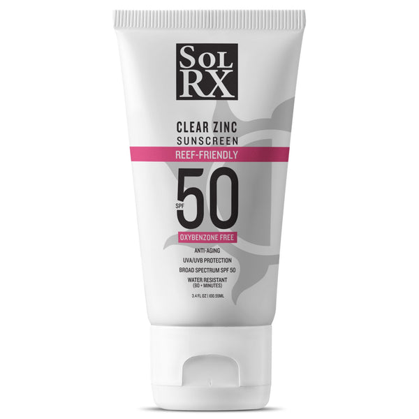 SolRX MINERAL SPF 50 Zinc Sunscreen – Oxybenzone Free (100ml)