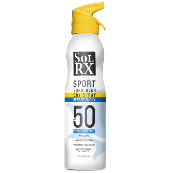SolRX SPORT SPRAY SPF 50 Sunscreen – Continuous Spray Can (180ml)